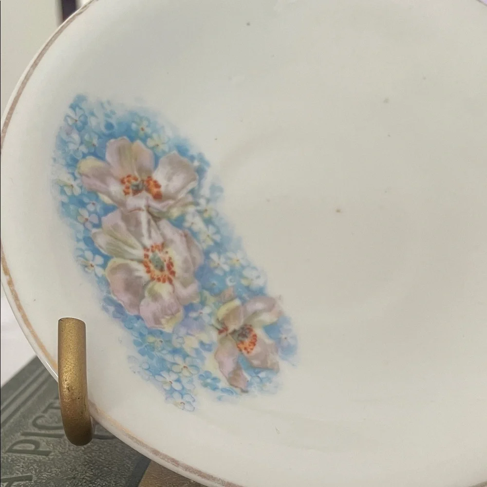 Floral Teacup and Saucer Set